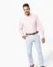 K533 - Heren Oxford overhemd lange mouwen White