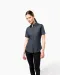 K532 - Dames stretch blouse korte mouwen Black