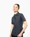 K532 - Dames stretch blouse korte mouwen Black
