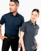 K531 - Heren stretch overhemd korte mouwen Black