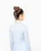 K530 - Dames stretch blouse lange mouwen Black