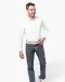 K529 - Heren stretch overhemd lange mouwen Black
