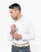 K529 - Heren stretch overhemd lange mouwen Black