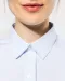 K510 - Damesblouse in popeline met lange mouwen White