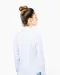 K510 - Damesblouse in popeline met lange mouwen White