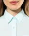 K548 - Overhemd in onderhoudsvriendelijk polykatoen-popeline korte mouwen dames White