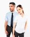 K539 - Heren non-iron micro sergé overhemd korte mouwen White