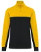 WK404 - Ecologische uniseks sweater met ritskraag Black / Yellow