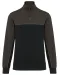 WK404 - Ecologische uniseks sweater met ritskraag Black / Dark Grey