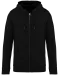 NS402 - Ecologische uniseks sweater met capuchon en rits Black