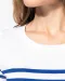K3034 - Marine-t-shirt ronde hals Bio dames Navy / White Stripes