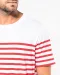 K3033 - Marine-t-shirt ronde hals Bio heren Navy / White Stripes