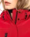 K651 - Gewatteerde softshell damesparka met capuchon Black