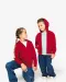 NS405 - Ecologische kindersweater met rits en capuchon Black