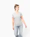 K3015 - Dames-t-shirt V-hals korte mouwen White