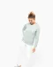 K481 - Damessweater BIO ronde hals raglanmouwen French Navy Heather