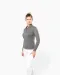 K265 - Damespolo lange mouwen van jersey Black