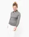 K265 - Damespolo lange mouwen van jersey Black