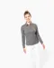 K265 - Damespolo lange mouwen van jersey Black