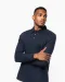 K264 - Herenpolo lange mouwen van jersey Black