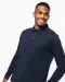K264 - Herenpolo lange mouwen van jersey Black