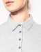 K263 - Damespolo korte mouwen van jersey White