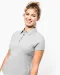 K263 - Damespolo korte mouwen van jersey White