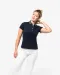 K261 - Tweekleurige damespolo jersey Black / Dark Grey Heather