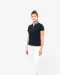 K261 - Tweekleurige damespolo jersey Black / Dark Grey Heather
