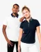 K261 - Tweekleurige damespolo jersey Black / Dark Grey Heather