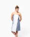 K134 - Gestreepte fouta Dark Grey / Light Grey Stripe