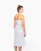 K132 - Gestreepte fouta met franjes White / Smoke Stripe