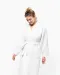 K122 - Kimono Badjas Honinggraatstructuur White