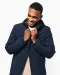 K6152 - Unisex gerecycled parka met capuchon Black