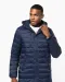 K6128 - Lichte herenparka met capuchon Black