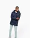 K6128 - Lichte herenparka met capuchon Black