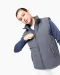 K6118 - Met fleece gevoerde bodywarmer Black