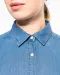 K509 - Damesblouse Denim Chambray Blue