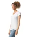 GI64V00L - Softstyle® Fitted Ladies' V-neck T-shirt White