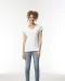 GI64V00L - Softstyle® Fitted Ladies' V-neck T-shirt White