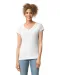GI64V00L - Softstyle® Fitted Ladies' V-neck T-shirt White