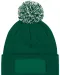 B443 - Snowstar® patch beanie Bottle Green / Off White
