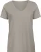 CGTW045 - Organic Cotton Inspire V-neck T-shirt / Woman Light Grey