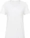 CGTW058 - TriBlend V-neck TEE / Woman White