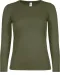 CGTW06T - #E150 Ladies' T-shirt long sleeves Urban Khaki