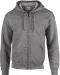 GI18600 - Heavy Blend™Adult Full Zip Hooded Sweatshirt Graphite Heather
