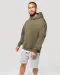 K4018 - Oversized fleece sweater met capuchon Black