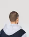 K4003 - College jacket met capuchon unisex Navy / Oxford Grey / White