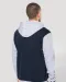 K4003 - College jacket met capuchon unisex Navy / Oxford Grey / White