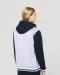 K4003 - College jacket met capuchon unisex Navy / Oxford Grey / White